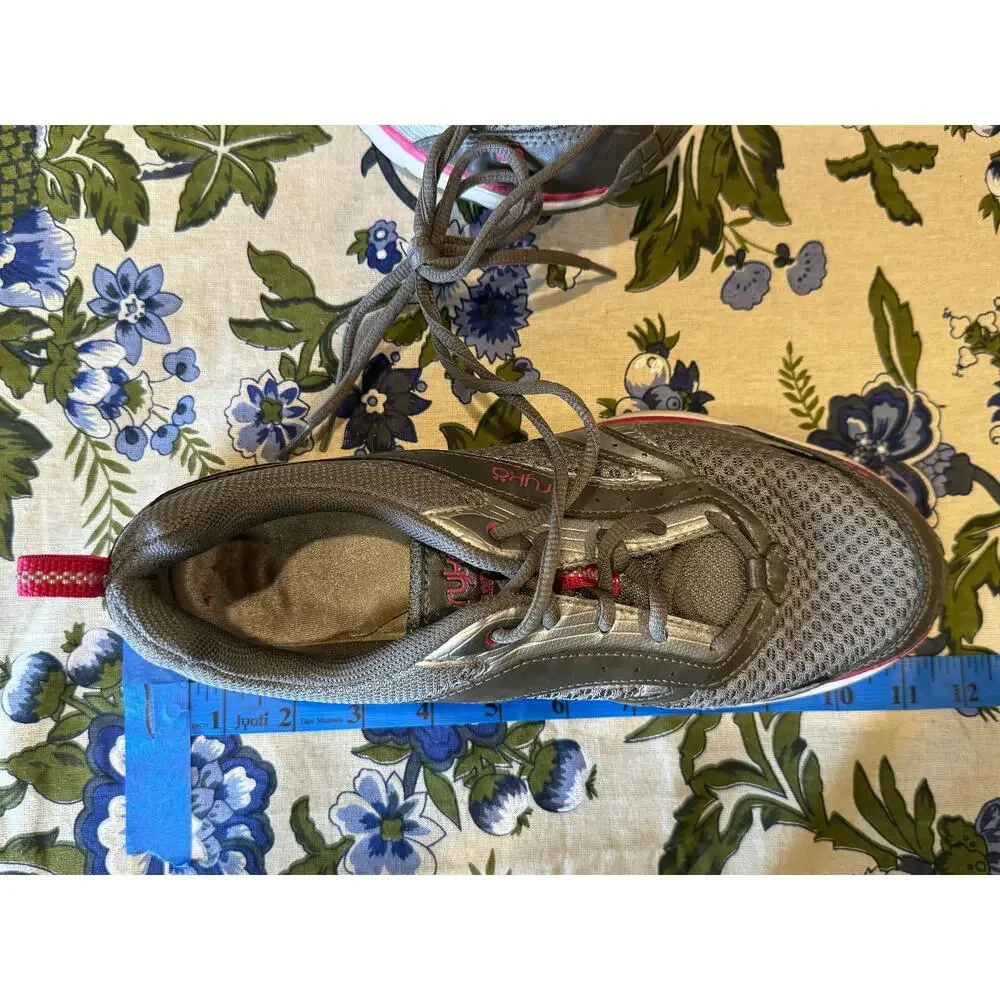 Ryka Cloudwalk Gray and Pink‎ Athletic Running Shoes Sneakers Women's Size 9.5